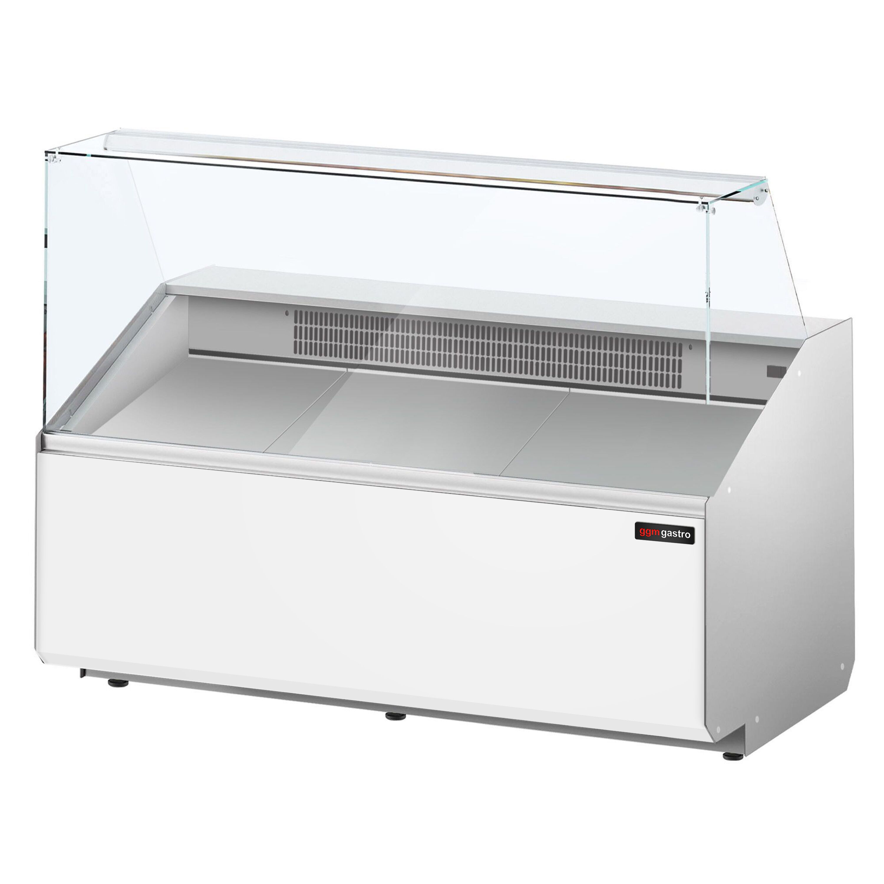 Comptoir vitrine réfrigérée - 1568x979mm - +2/+6°C - 324L - Façade blanche