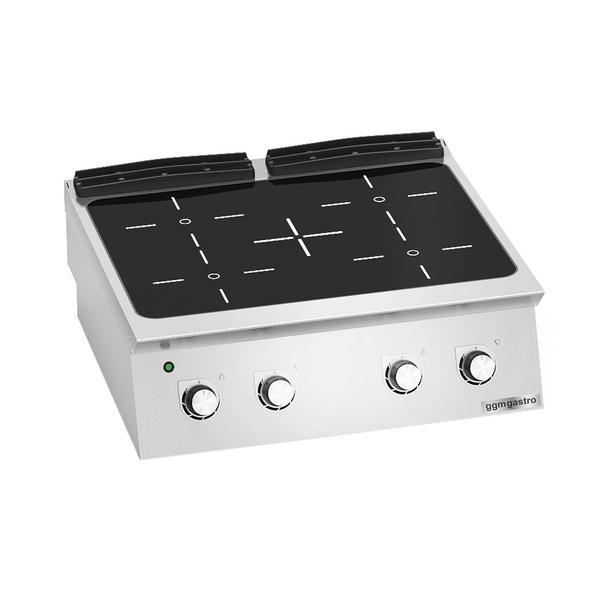 Keramische kookplaat - Paolo 700 - 800x730mm - 12,8 kW - 4 kookzones