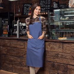 KARLOWSKY | Фартух з нагрудником в джинсовому стилі - Вінтажний синій