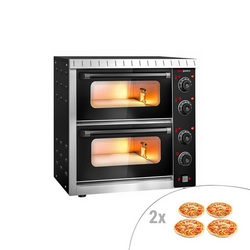 Horno para pizza - 4+4x 20 cm