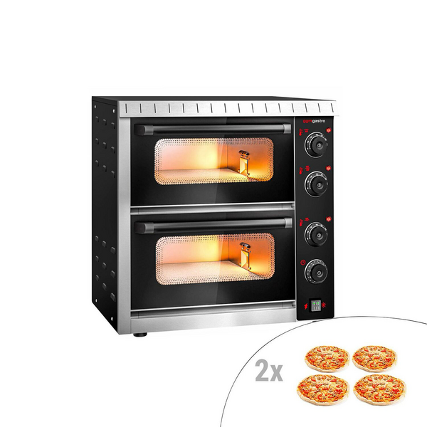 Electric mini pizza oven - 4+4x 20cm - Manual