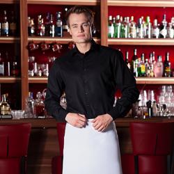 KARLOWSKY | Basic Bistro Waist Apron – White - 100×75 cm - 65% Polyester / 35% Cotton