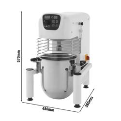Επαγγελματικό μίξερ ζαχαροπλαστικής - 10 l - 370 W - με 3 εξαρτήματα (γάντζος, σύρμα, φτυάρι) - επιτραπέζιο