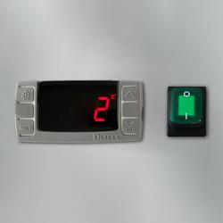 Pizzakühltisch ECO - 935x700mm - mit 2 Glastüren