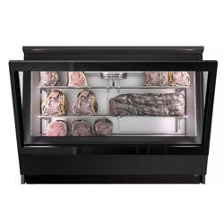 Dry age vitrinekast - 1384x740mm - met 2 glazen deuren - Zwart - 470 liter
