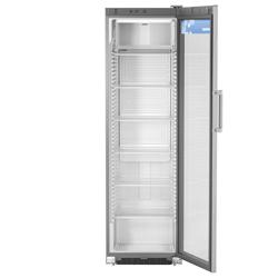 LIEBHERR | Vitrine réfrigérée à boissons PREMIUM - 441 litres - Avec 1 porte en verre et afficheur publicitaire - Gris
