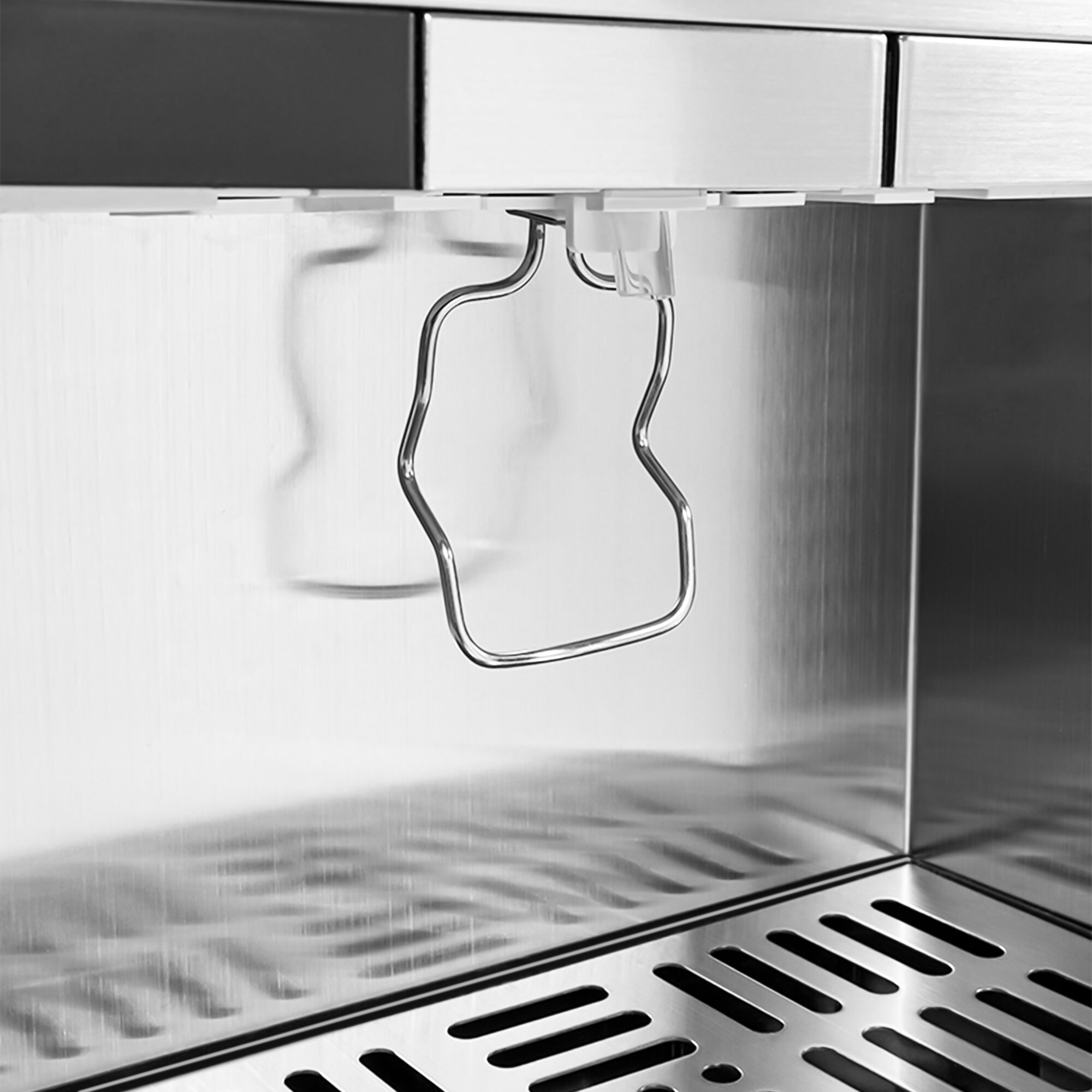 GASTRO-COOL | Réfrigérateur à boissons - 375mm - 48 L - étroit - 1 porte vitrée - éclairage LED - affichage digital de la température - Noir - 0 à +18 °C