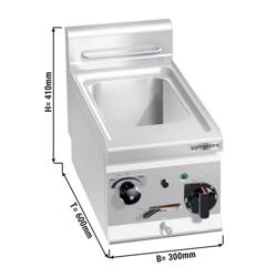 Elektrische pastakoker - 11 liter - 3,5kW - met aftapkraan - 600 serie