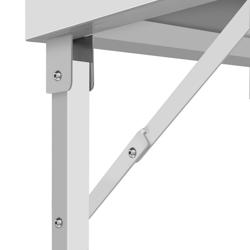 Mesa de trabalho em aço inoxidável - Profissional - 1800x600mm - Dobrável