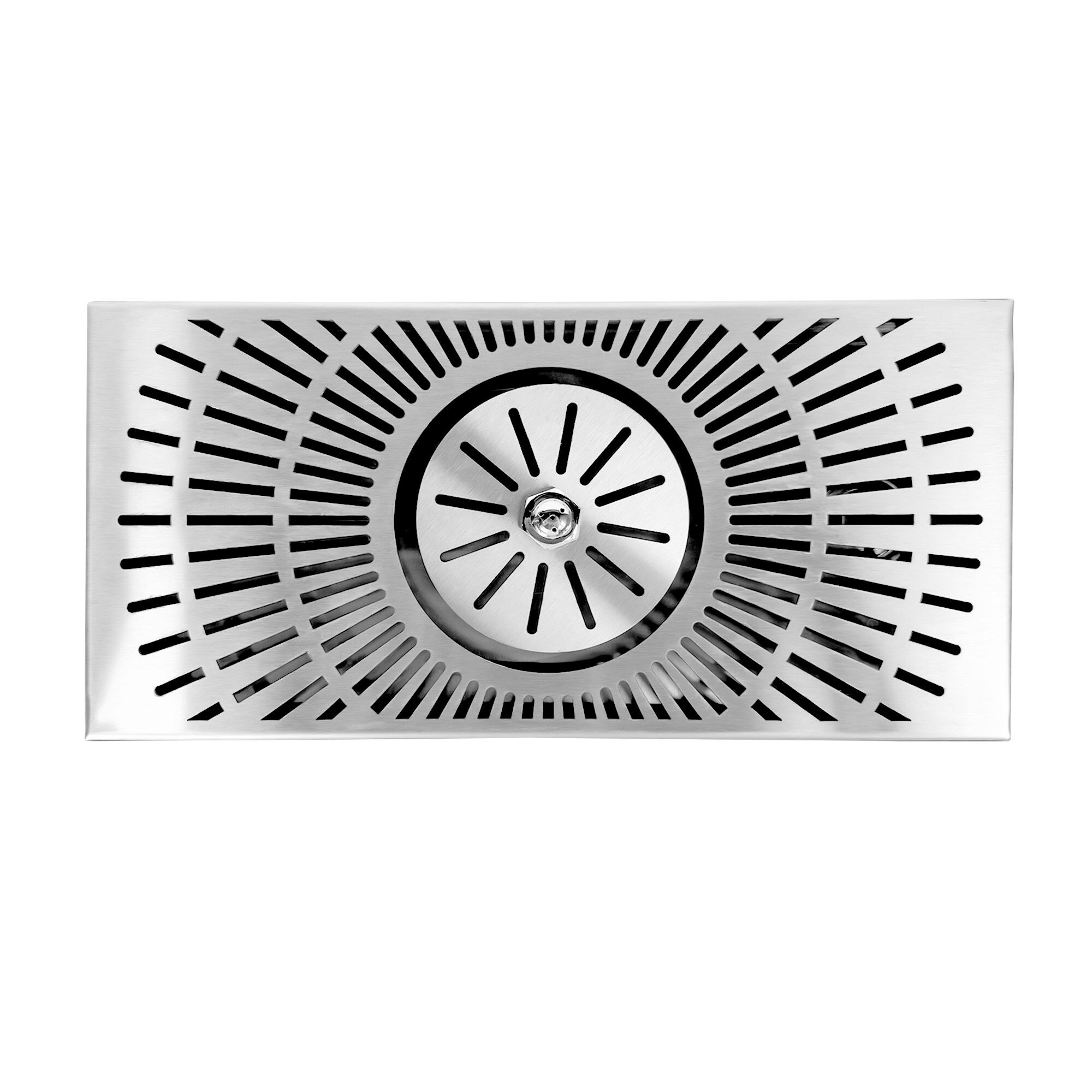 Rince-verres à encastrer avec grille de protection – à pression – arrêt automatique de l’eau avec régulateur de jet intégré - Raccord 1/2"