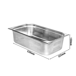 GN- behållare 1/1 - 150 dyp perforerad