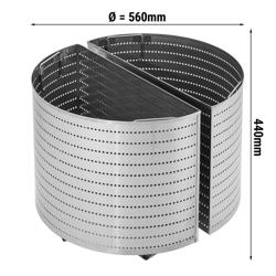 2x GN 1/1 half-round Fryer Basket Set for Boiling Pan - Ø560xH440mm - 150L - GN 1/1