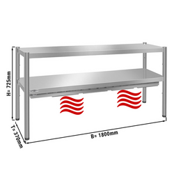 Pont thermique PREMIUM - 1800x370mm - avec 2 étages - hauteur : 725mm	