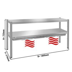 Isıtmalı Çalışma Tezgahı PREMIUM 1800x370mm - 2 Katlı - Yükseklik 725mm