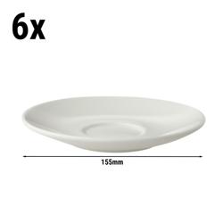 (6 szt.) BART - Spodek do cappuccino - Ø155mm - Elfenbeinowy
