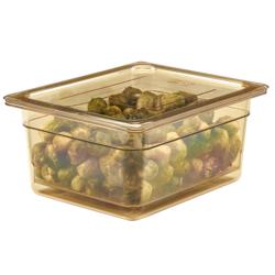 (6 pièces) CAMBRO | H-PAN™ - Couvercle plat GN résistant à la chaleur 1/2 - Ambre        