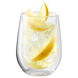 (2) ZWILLING | Sorrento Bar Long Drink Glass Set – 350 ml - double‑walled borosilicate