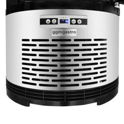 Panoramavitrine - 360 Liter - 680mm - 4 Ablagen - Schwarz