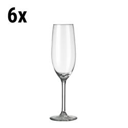 (6 pieces) Champagne Flute Glasses – 210 ml - Clear - Esprit - Dishwasher safe