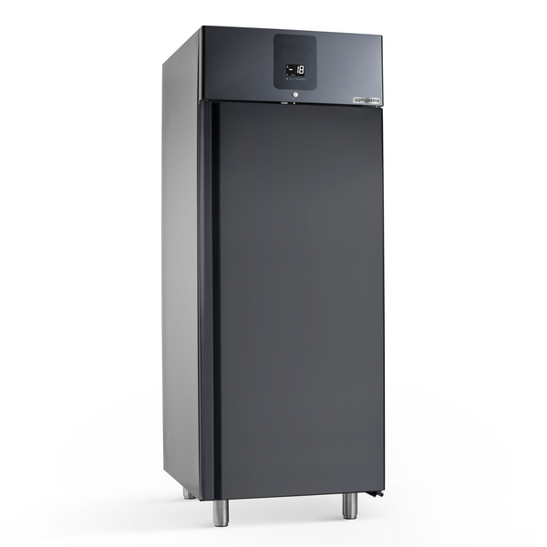 Glassfrys - 0,74 x 0,87 m - 650 liter - med 1 dörr - svart
