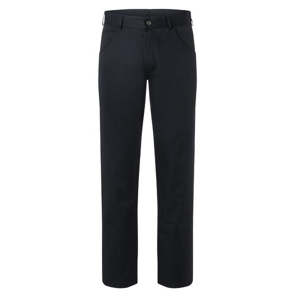 (6 pieces) KARLOWSKY | Men's Chef Trousers Manolo – Black - Size 42 - 5-Pocket - Stretch Fabric