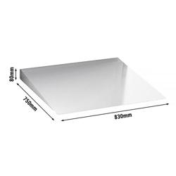Oprijplaat - 830x750x80mm - passend voor SFI2011#AG1 - versterkt RVS