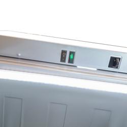 (2 db) Üvegajtós italhűtő - 870 mm - 190 liter - keret nélküli üvegajtóval & világító reklámpanel & LED‑világítás