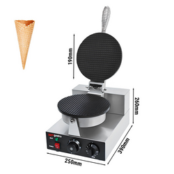 Plancha para gofres - para conos de helado