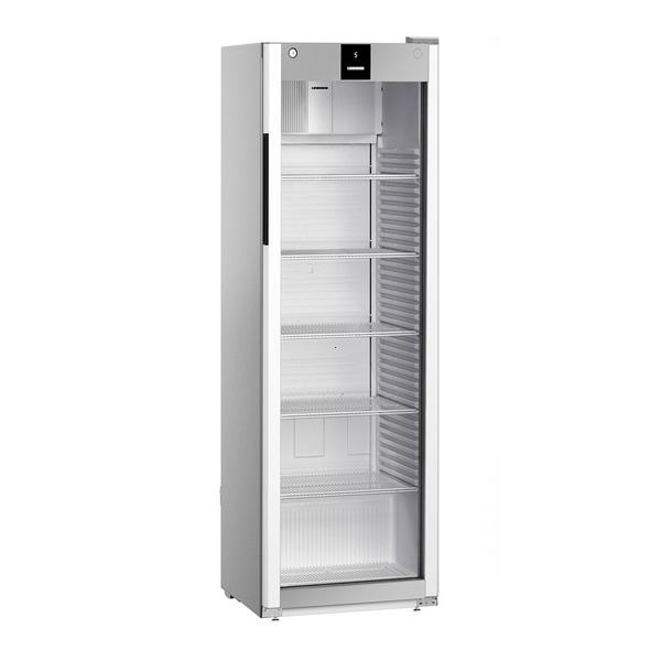 LIEBHERR | Koelkast PERFORMANCE - 400 liter - Kunststof interieur - 1 glazen deur - Grijs