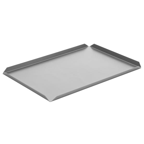 (5 pieces) Aluminium Pastry & Presentation Tray – Rectangular - 400x100x10mm - Anodised - Silver