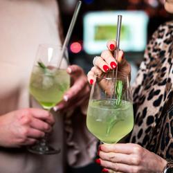 (50 stuks) Glazen rietjes - 39mm - ø 8mm - recht - incl. 1 nylon reinigingsborstel