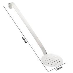 Reikäkauha - Ø 100 mm - Kahvan pituus: 320 mm - Ruostumaton teräs