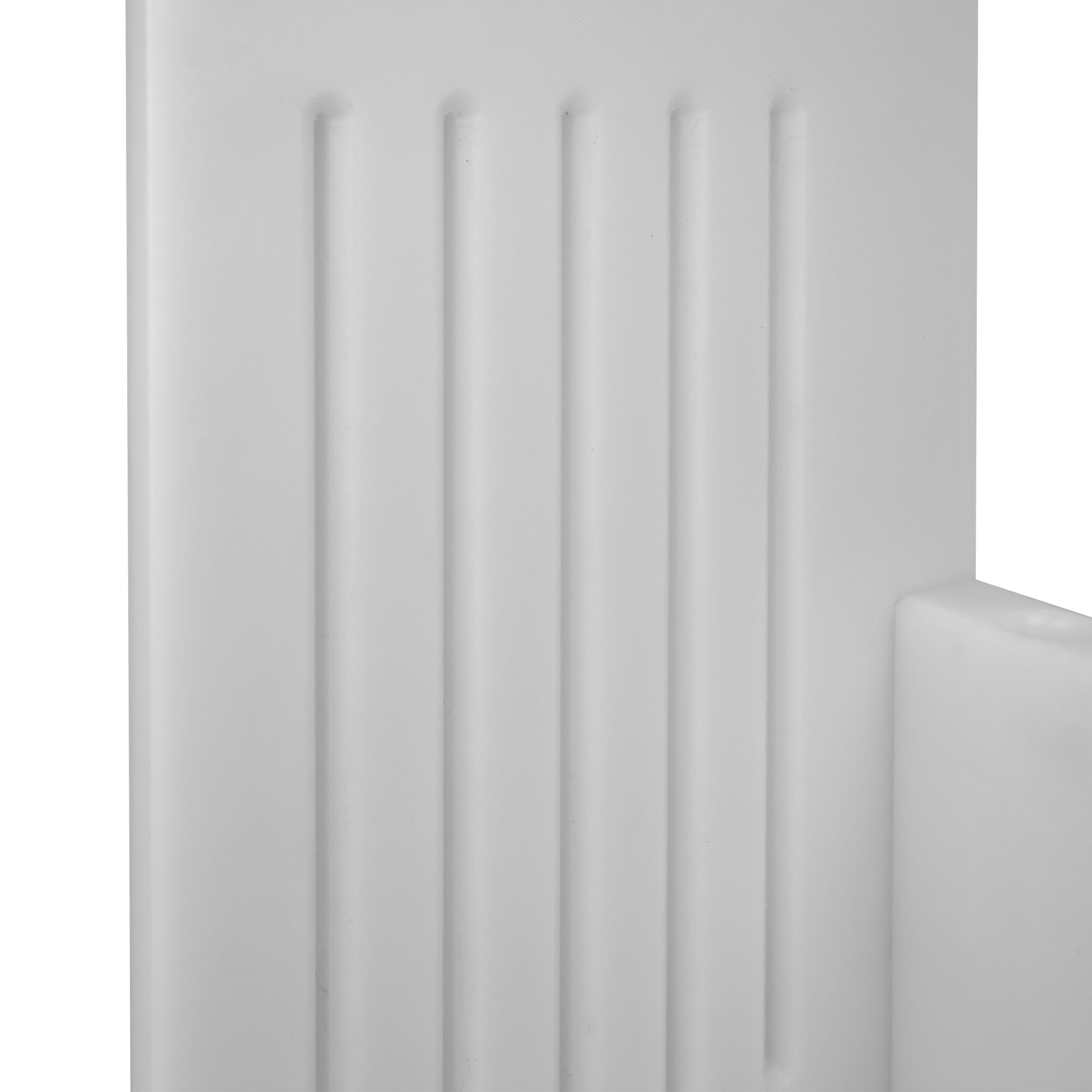 Support pour couteaux - Pour 5 couteaux et 2 aiguiseurs pour couteaux - Polyéthylène - 301x501x202mm - Blanc
