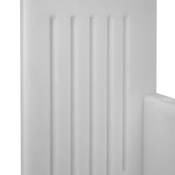 Mágneses késtartó - késtartároló polc - polietilén - fehér - 301x501x202 mm - 5 kés és 2 késélező számára