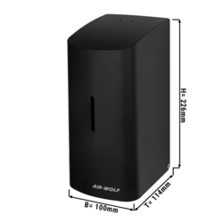 AIR-WOLF | WC-brilreiniger met sensor - 500 ml - Roestvrij staal Mat zwart
