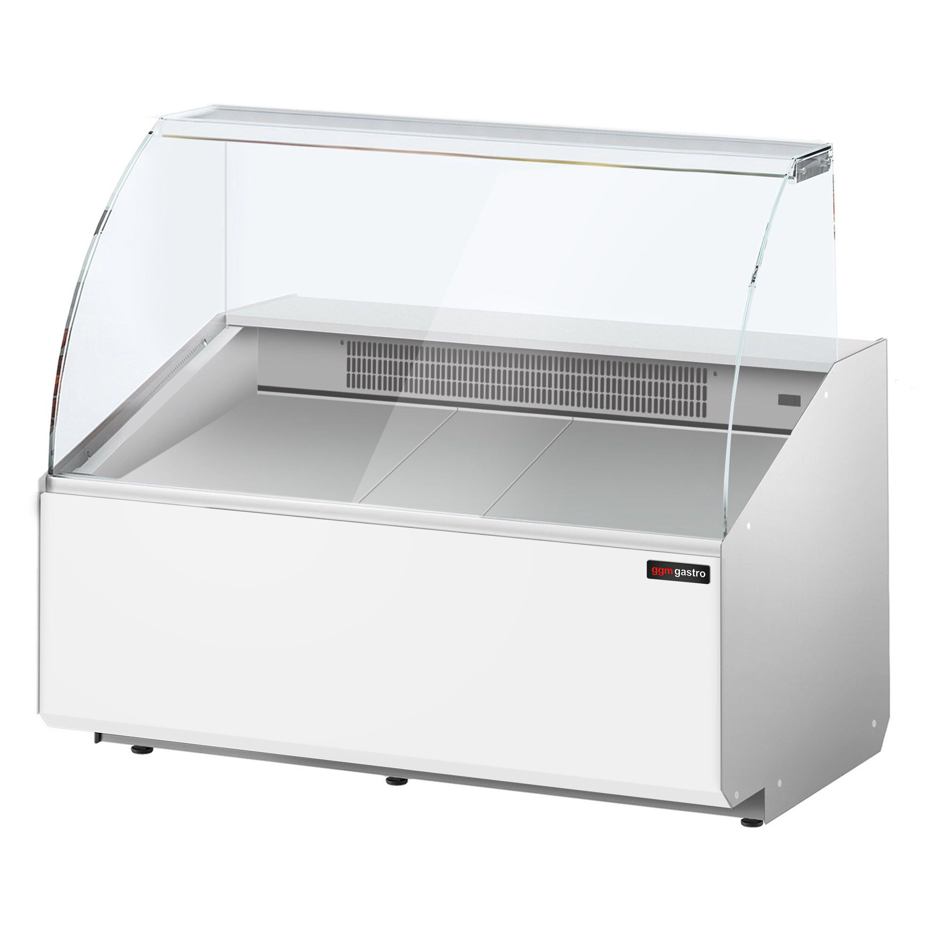 Comptoir vitrine réfrigérée - 1256x979mm - +2/+6°C - 262L - Façade blanche