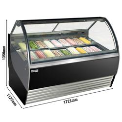 Commercial Ice Cream Display Freezer Counter – NOLAN – Fan-Assisted – 1730 mm – 18×5 L Napoli Pans – Clearance