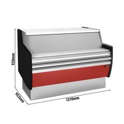 Pokladní stůl - 1310mm - Přední panel červený