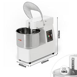 Teigknetmaschine - 22 Liter / 18 kg - mit festem Kessel