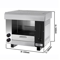 Gas Rise & Fall Salamander Grill PRO - Infrared - 6.5kW - 2 Gas Burners - Natural Gas