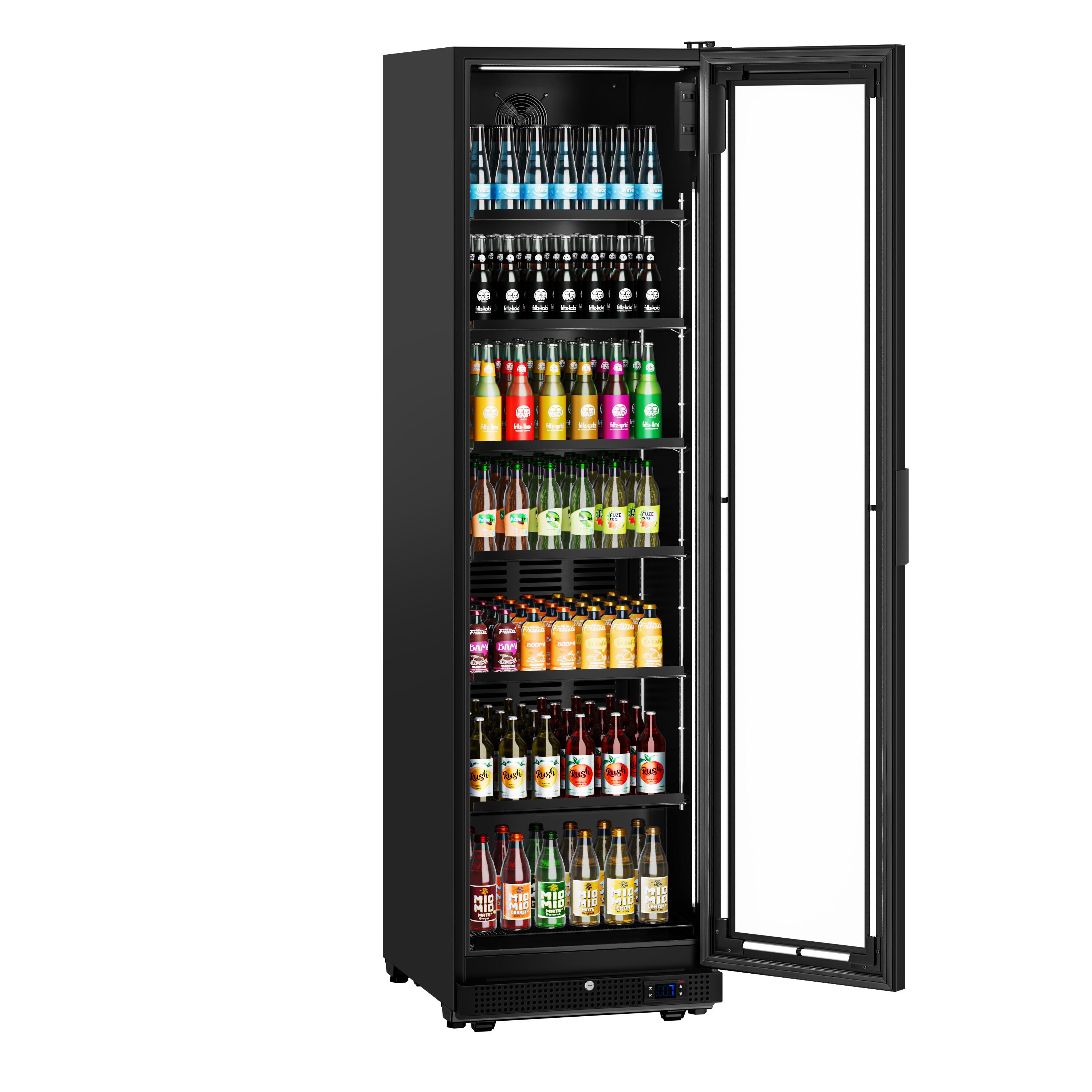 Vitrine réfrigérée à boissons - 569 litres - design sans cadre - avec 1 porte vitrée