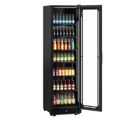 ثلاجة عرض مشروبات PREMIUM - تصميم بدون إطار - باب زجاجي - 595 mm - 569 L - أسود