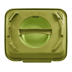 Caja para menús - 600 ml - sin divisiones - verde oliva/verde claro