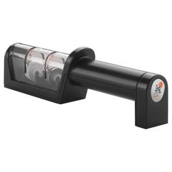 MIYABI | Professional 2-Stage Knife Sharpener – Manual - Diamond & Ceramic Wheels - Black