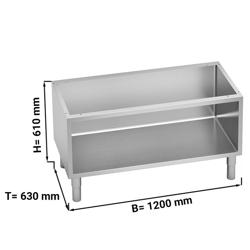 Soubassement ouvert - 1200mm - avec bords arrondis