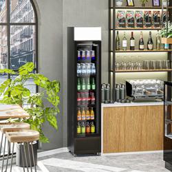 Drankenkoelkast - 145 liter - Frameloos ontwerp - 1 glazen deur & Reclamedisplay