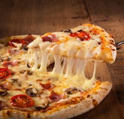 Elektryczny Piec do pizzy - 6 x Ø34cm - Panel dotykowy - z okapem i ramą nośną