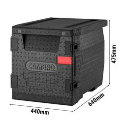 CAMBRO | CAM GOBOX® - GN 1/1 - صندوق تحميل امامي - أسود