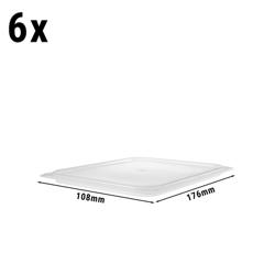 (6 komada) CAMBRO | Polipropilenski GN-Poklopac 1/2 - Hermetičan - Mliječna boja