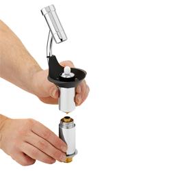 Commercial ice cream scoop rinser WATERSTOP incl. sieve insert